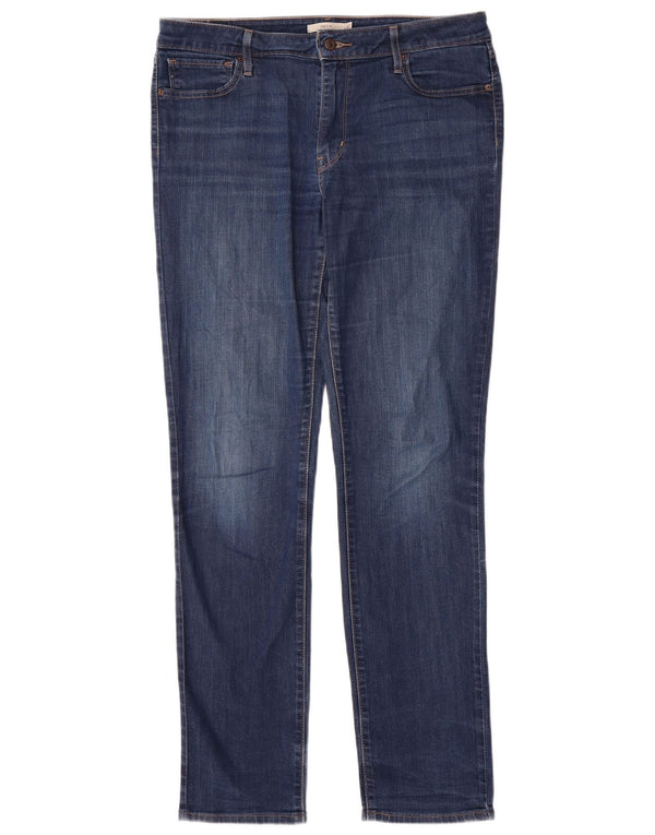 Damskie jeansy LEVI'S 712 Slim W32 L34 Niebieska bawełna