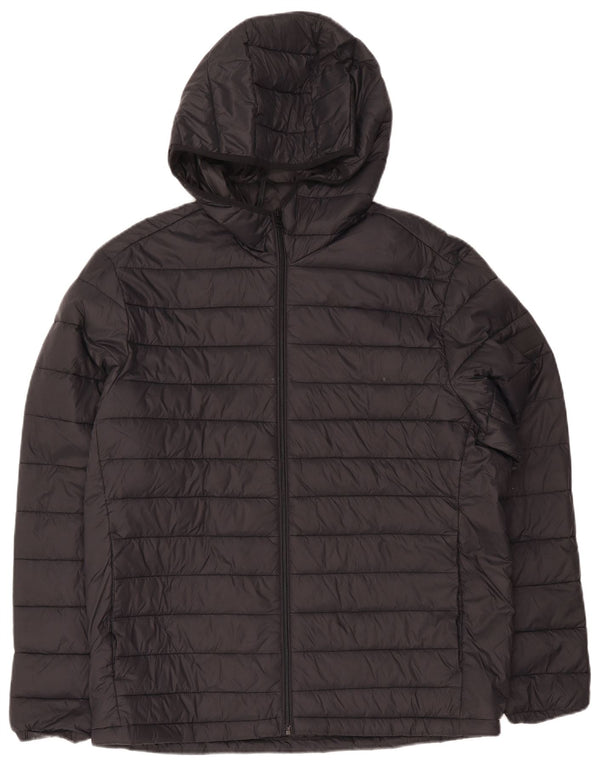 Męska ocieplana kurtka z kapturem Jack & Jones UK 42 XL, czarna