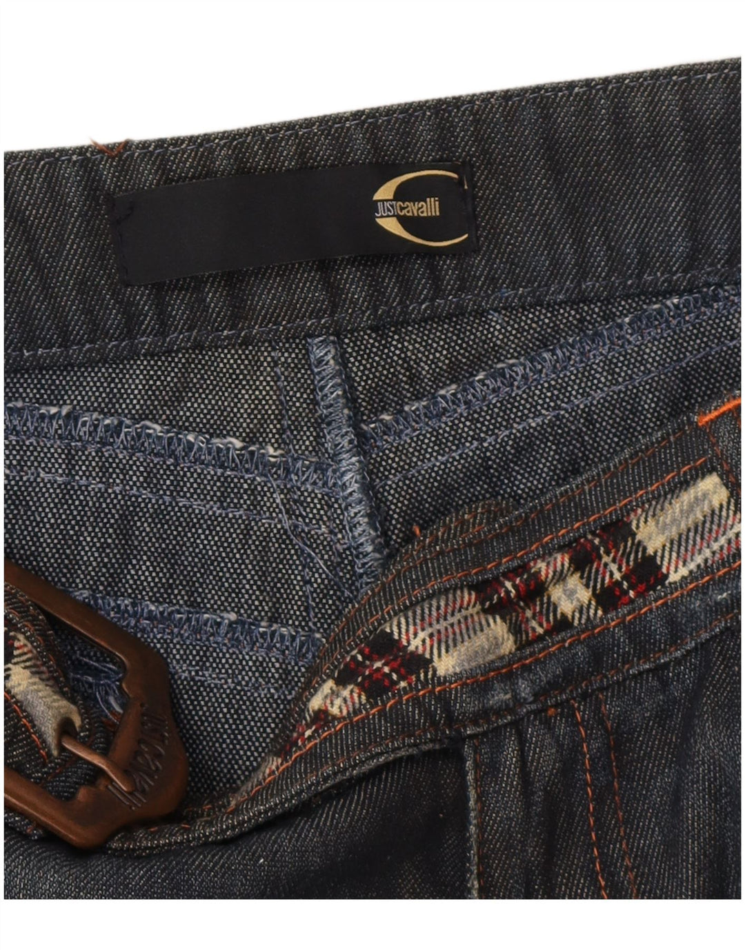 Jeansy damskie Just Cavalli IT 44 Medium W32 L27 Granatowe, designerskie