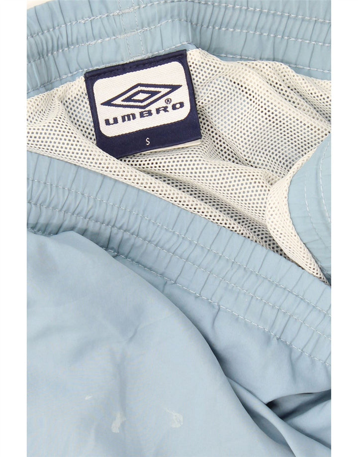 UMBRO Mens Sport Shorts Small  Blue Polyester