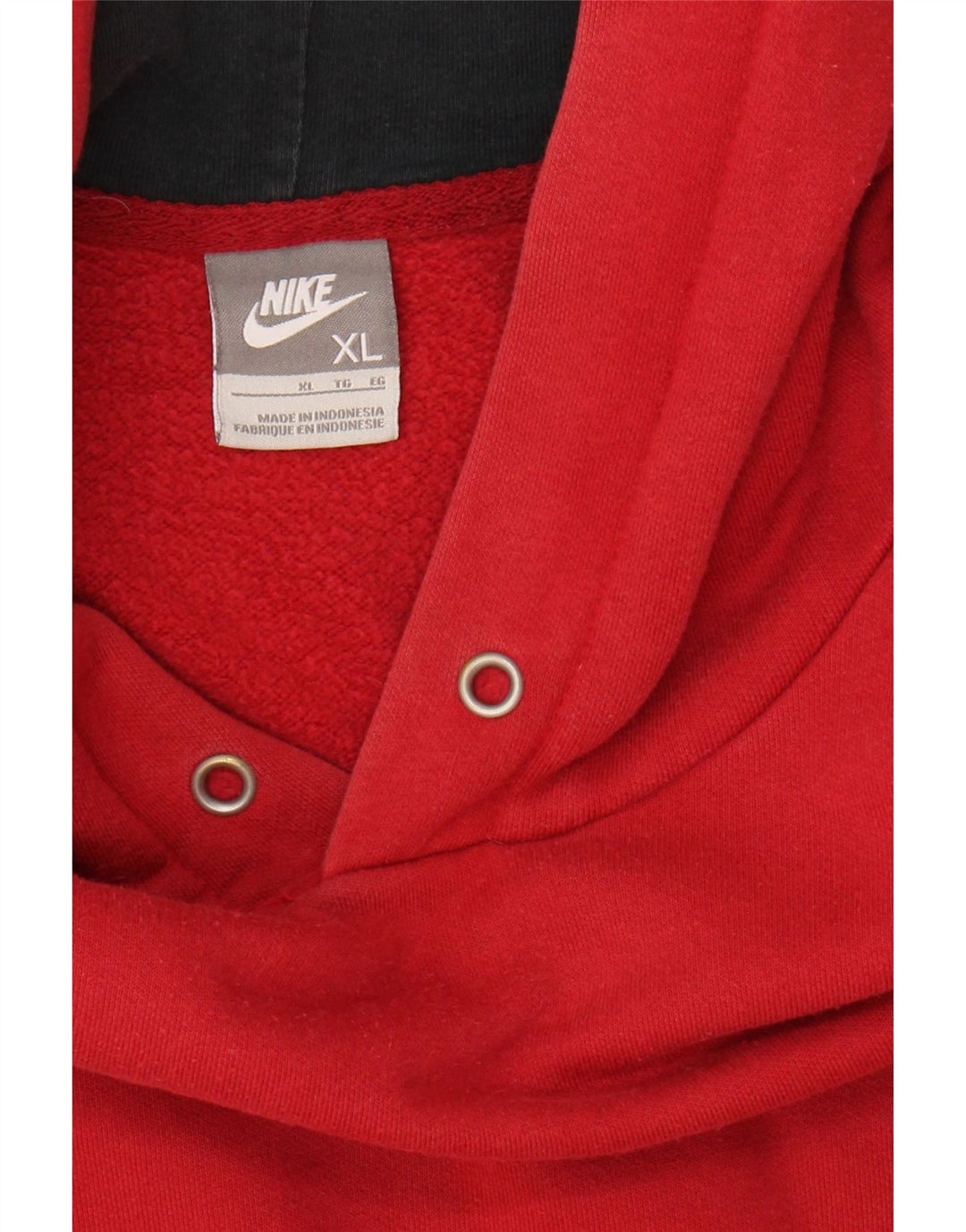 NIKE Mens Hoodie Jumper XL Red Cotton Vintage Nike and Second-Hand Nike from Messina Hembry 