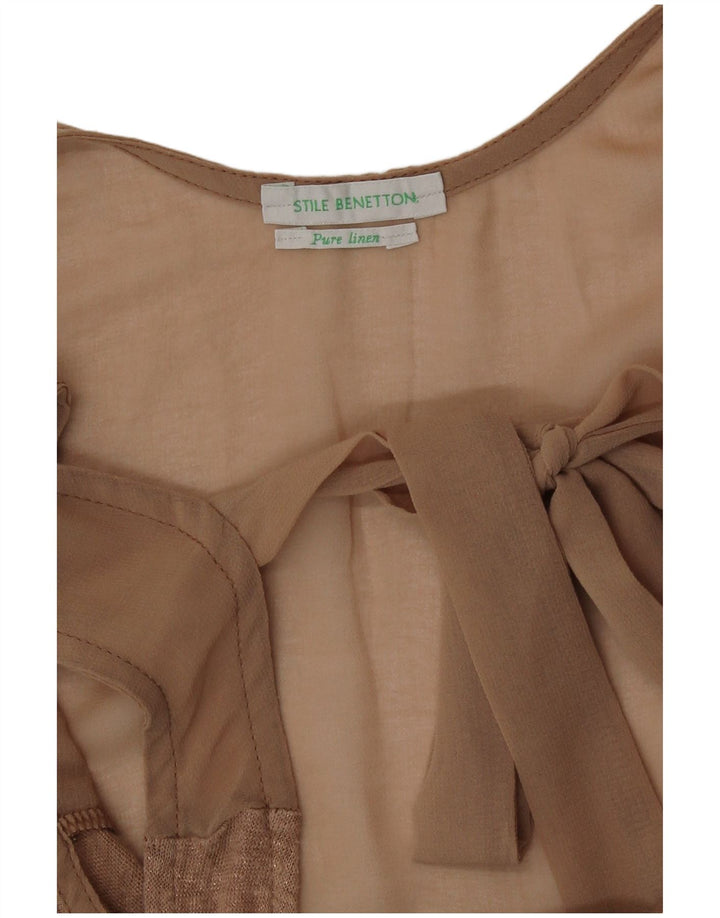 Damska kamizelka Benetton UK 12 Medium Beige Linen