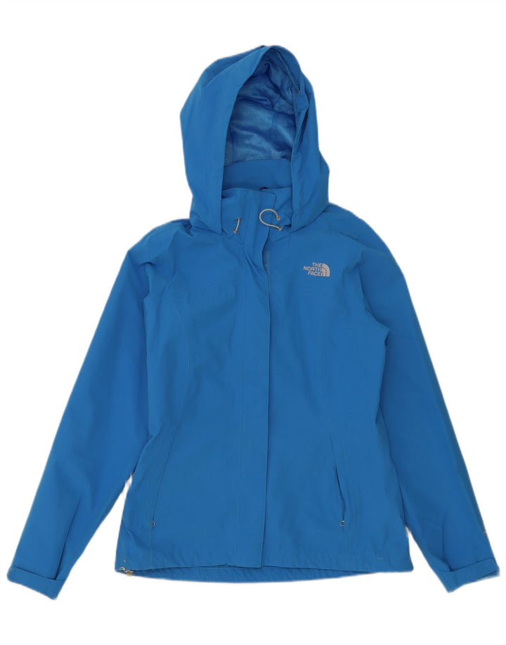 Damska kurtka przeciwdeszczowa z kapturem The North Face UK 10, mała niebieska, poliester