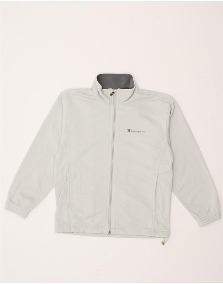 CHAMPION Boys Tracksuit Top Jacket 9-10 Years Grey Vintage Champion and Second-Hand Champion from Messina Hembry 