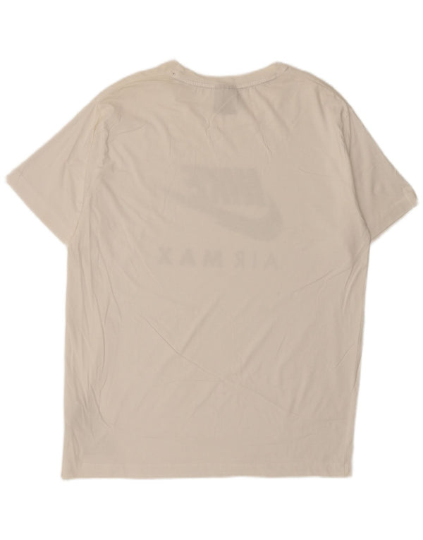 Męska koszulka z grafiką Nike, XL, biała, bawełniana