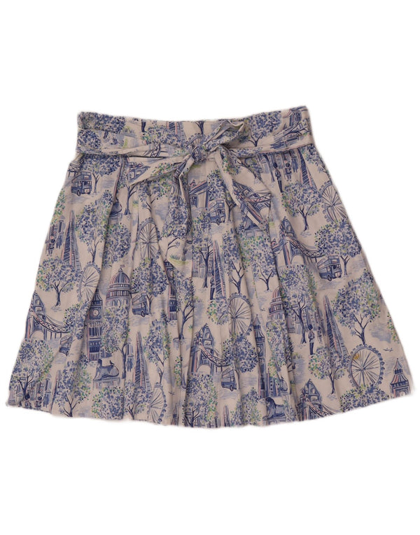Cath Kidston Womens Graphic A-Line Skirt UK 16 Large W30 Blue Floral