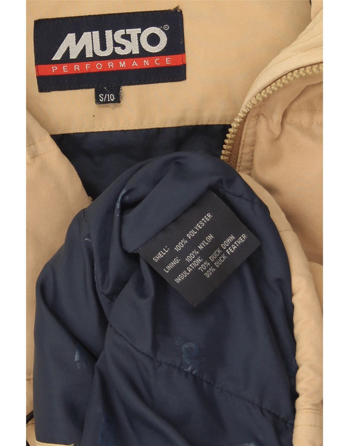 Damska kamizelka oversize Musto z wyściełaną wkładką UK 10, mała, beżowa, poliester