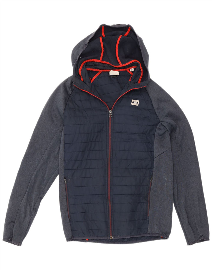 Męska wyściełana bluza dresowa z kapturem Jack & Jones, mała, granatowa