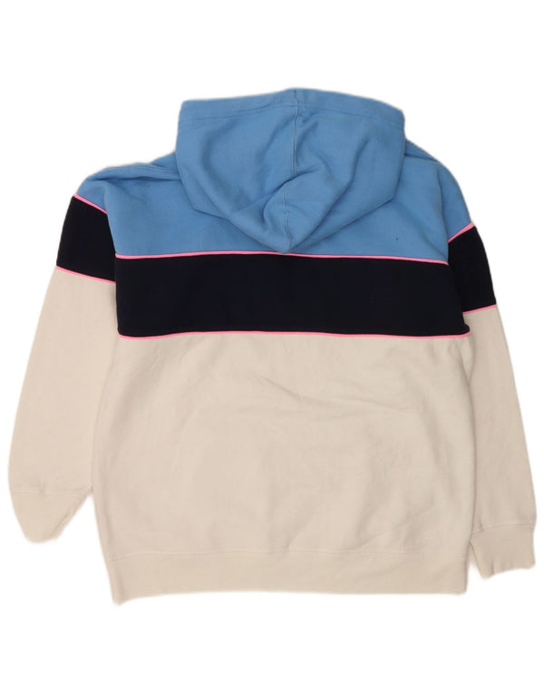 Damski sweter z kapturem Jack Wills o swobodnym kroju, UK 10, mały niebieski, blok kolorów
