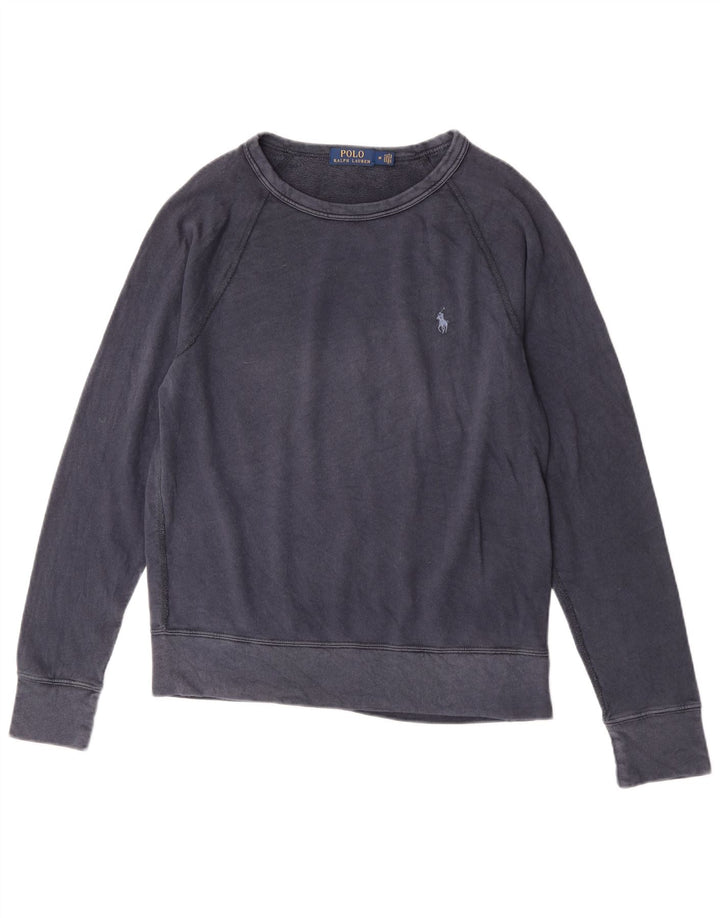Bluza męska Polo Ralph Lauren, sweter, średni, granatowy, bawełniany