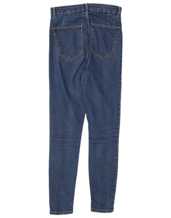 Damskie jeansy obcisłe z wysokim stanem Zara EU 40 Medium W30 L28 Niebieskie
