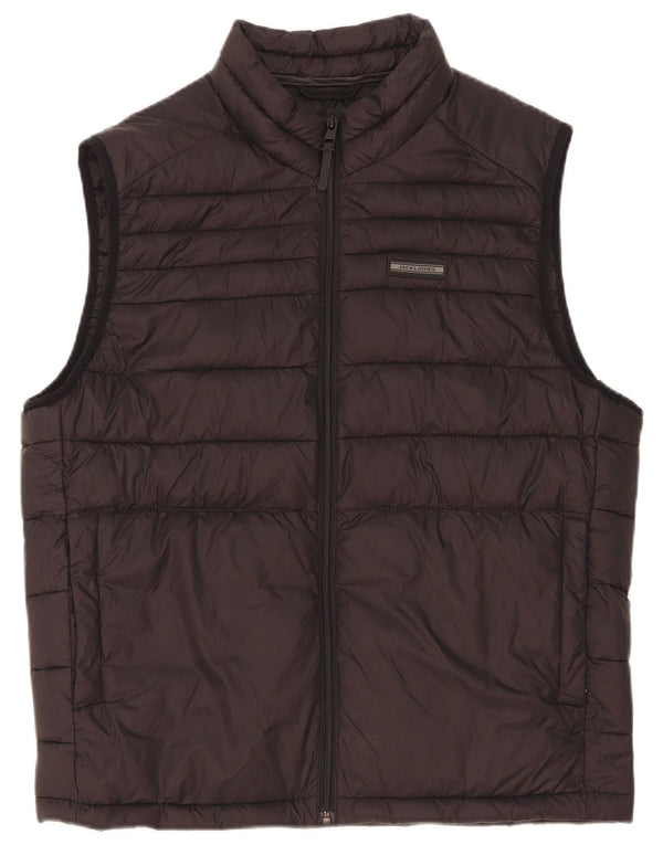 Męska wyściełana kamizelka Jack & Jones UK 40, duża, czarna, nylonowa