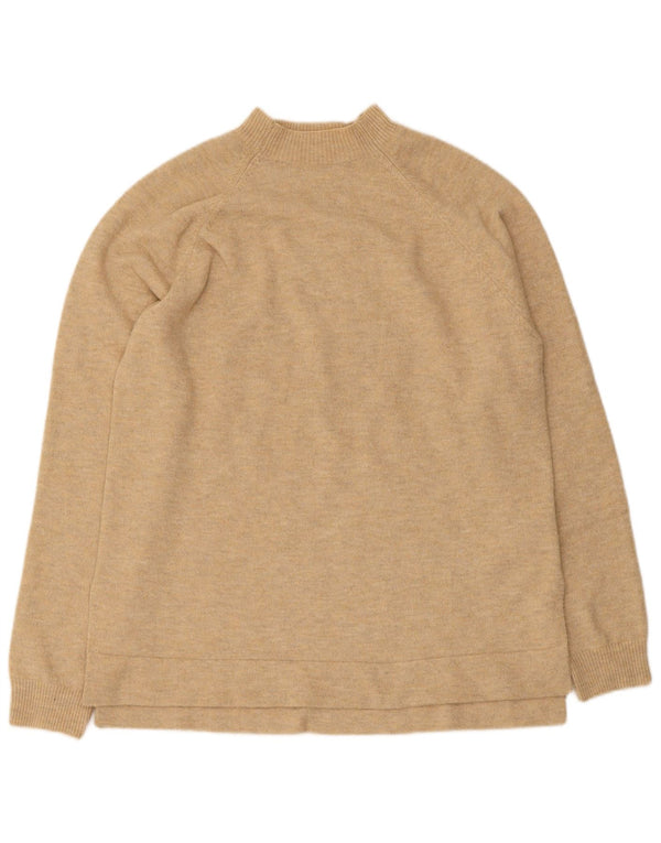 Damski sweter oversize Indi & Cold z golfem UK 10 Small Beige