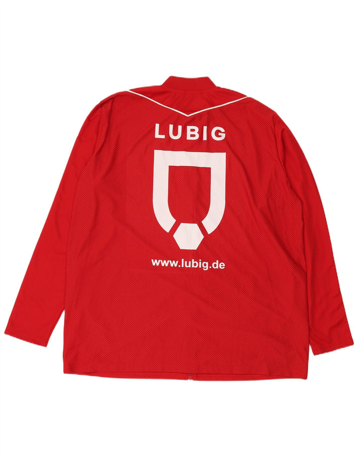 Adidas Męska kurtka dresowa Aeroready Graphic 3XL, czerwona, poliester