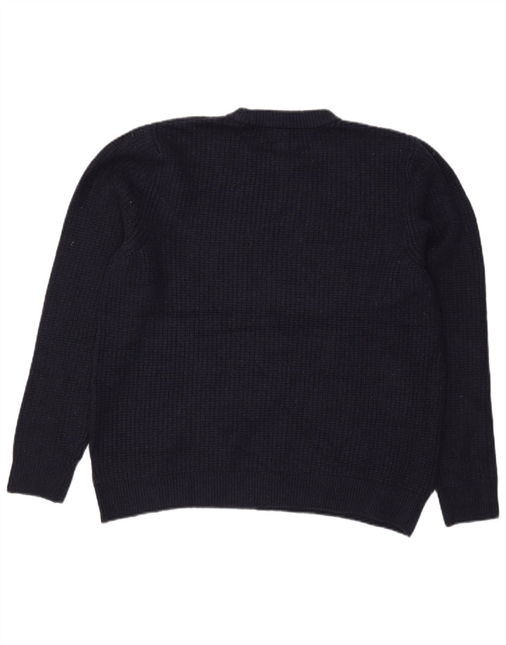 Sweter damski Marks & Spencer z okrągłym dekoltem, UK 16, duży, granatowy
