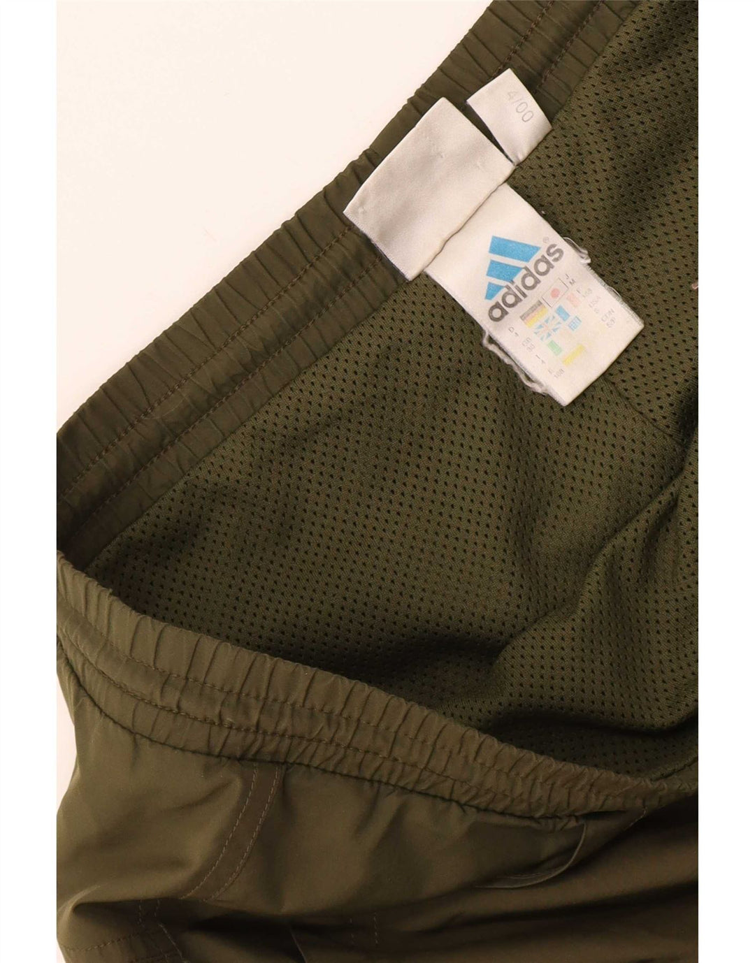 Męskie spodnie dresowe Adidas, średni khaki, poliester