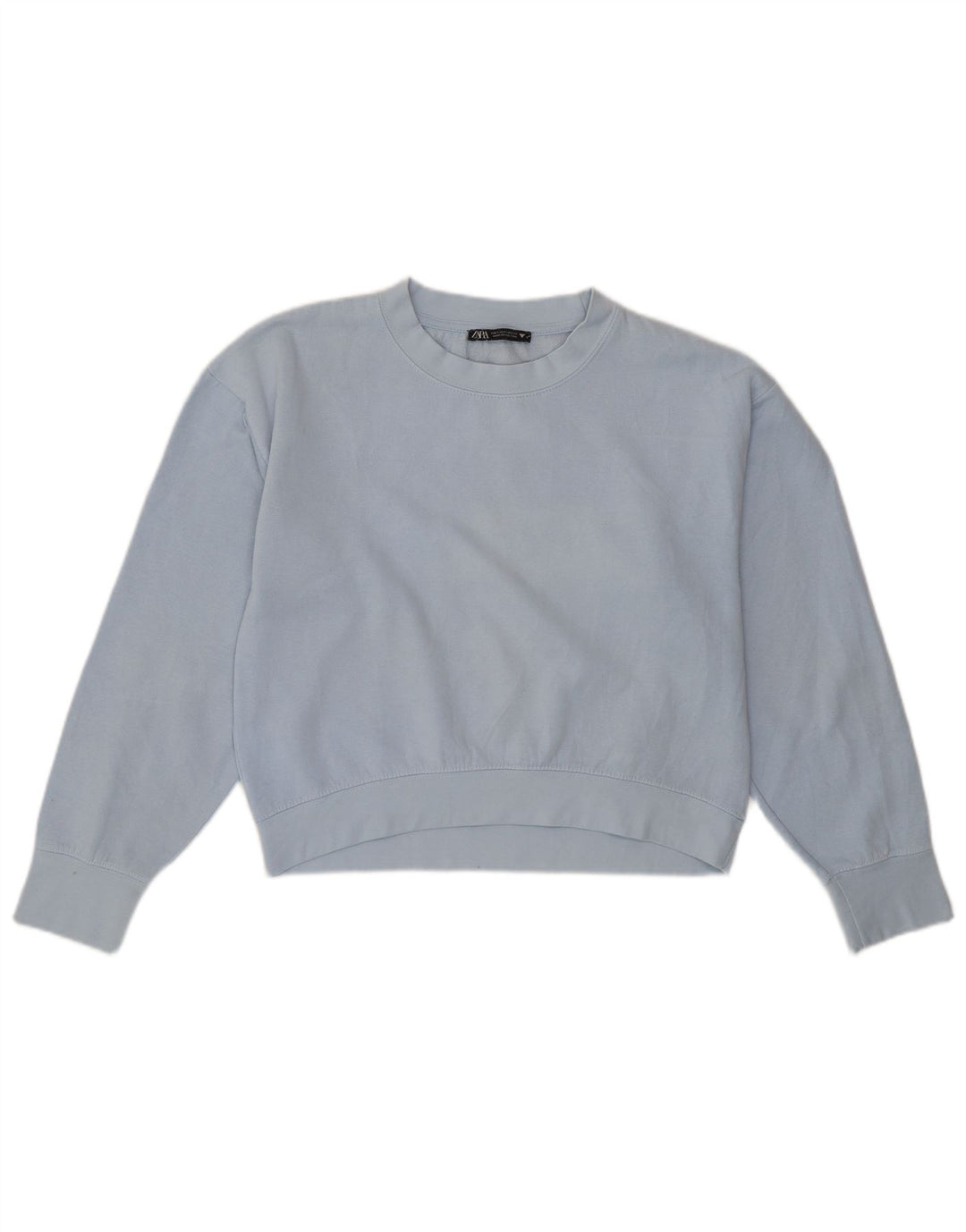 Damski sweter typu Crop Oversize Zara UK 10, mały, niebieski poliester