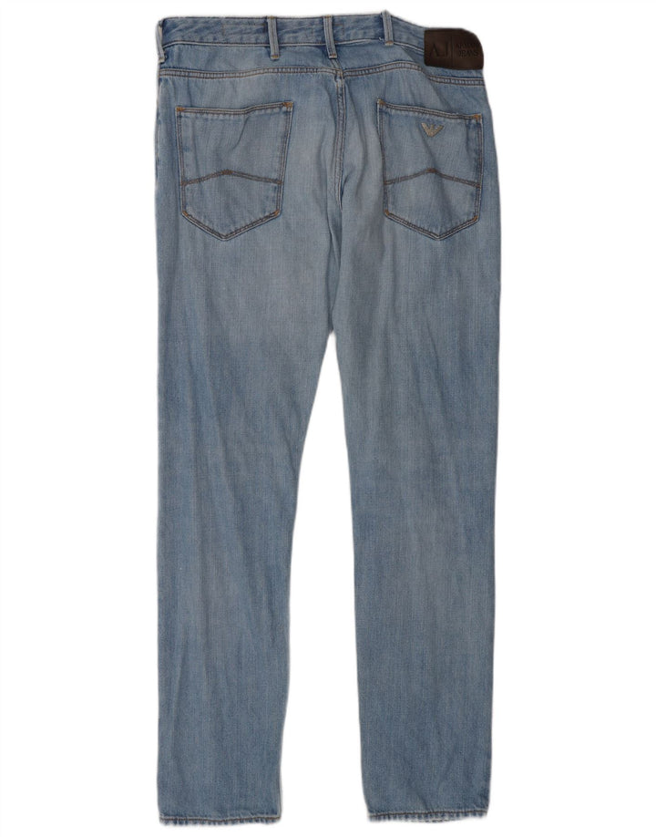Męskie jeansy Armani Slim W32 L30 Niebieskie bawełniane