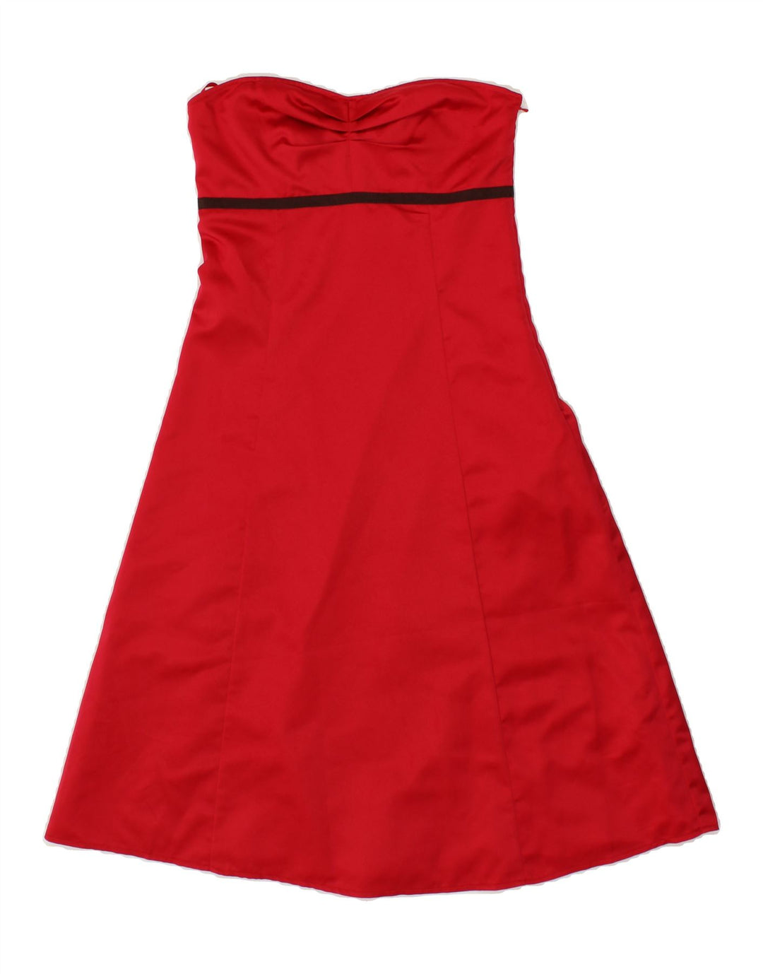 SASHA Womens Strapless Dress UK 8 Small  Red Polyester Vintage Sasha and Second-Hand Sasha from Messina Hembry 