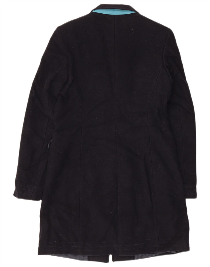 Płaszcz damski Superdry UK 2 2XS granatowy, wełniany