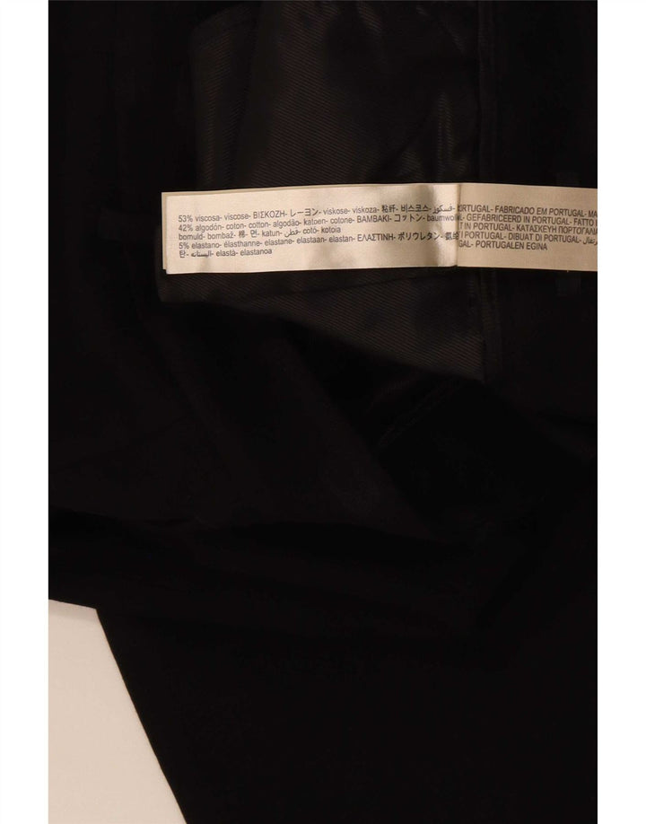 Spodnie damskie Massimo Dutti, proste, przycięte, EU 40, średnie, W30, L24, czarne
