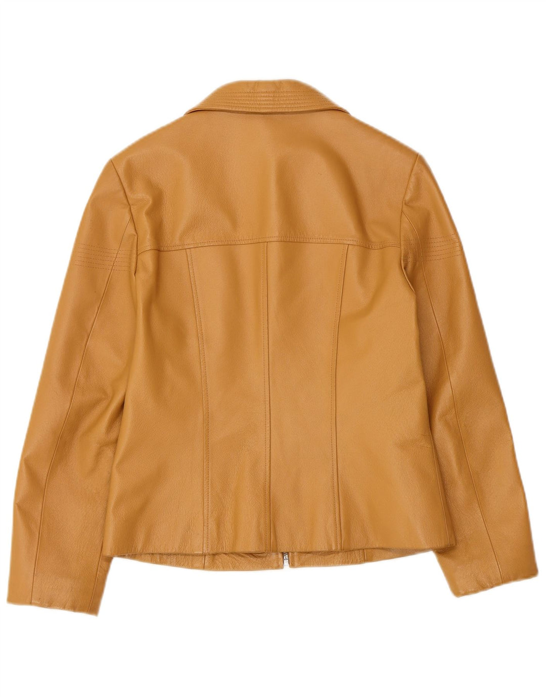 TOGETHER Damska kurtka skórzana UK 8 Small Beżowa skóra