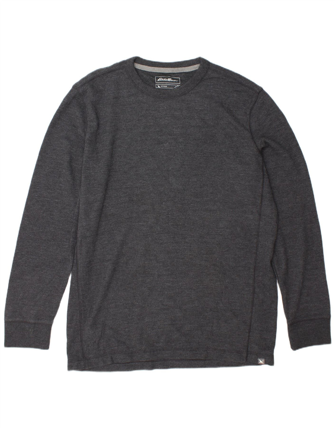 Męski top z długim rękawem EDDIE BAUER, duży, szary, bawełniany