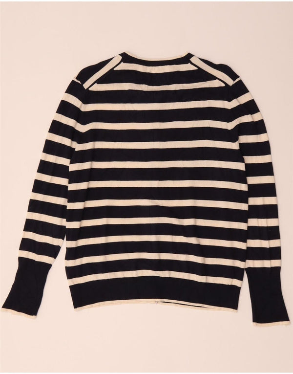 Sweter damski Zara Cardigan UK 20 2XL Granatowa wiskoza w paski