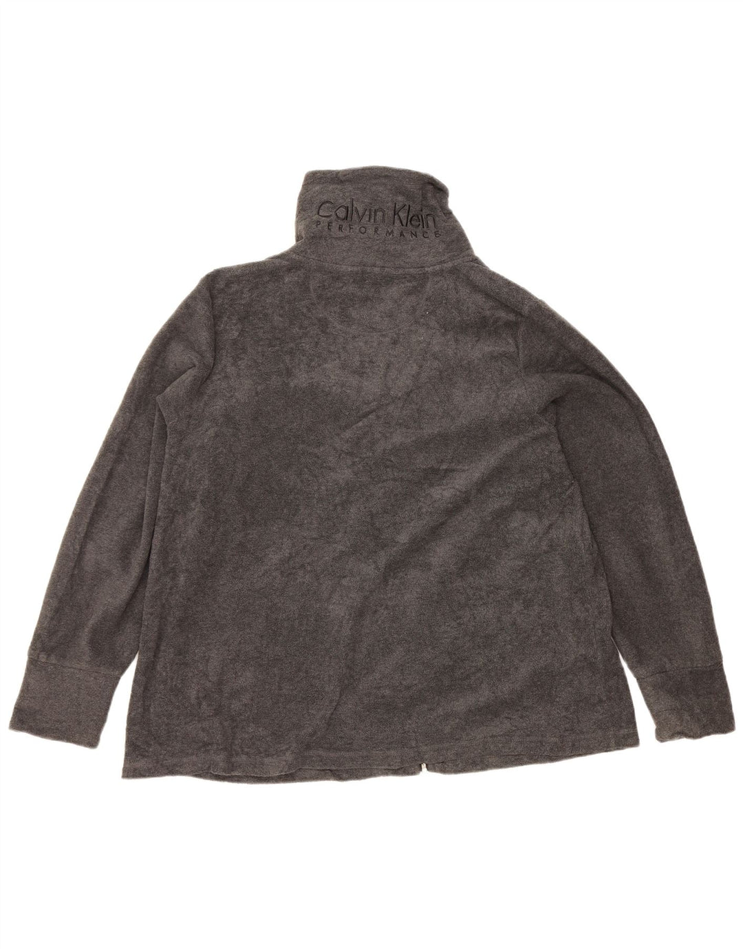 Damska kurtka polarowa Calvin Klein Graphic UK 20 2XL Szary poliester