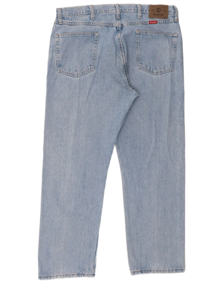 Męskie jeansy Wrangler o prostym kroju W38 L29, niebieskie, bawełniane