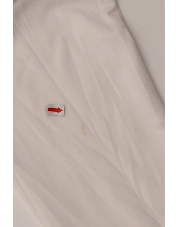 Męska kurtka dresowa ASICS z grafiką, poliester w kolorze średniej bieli