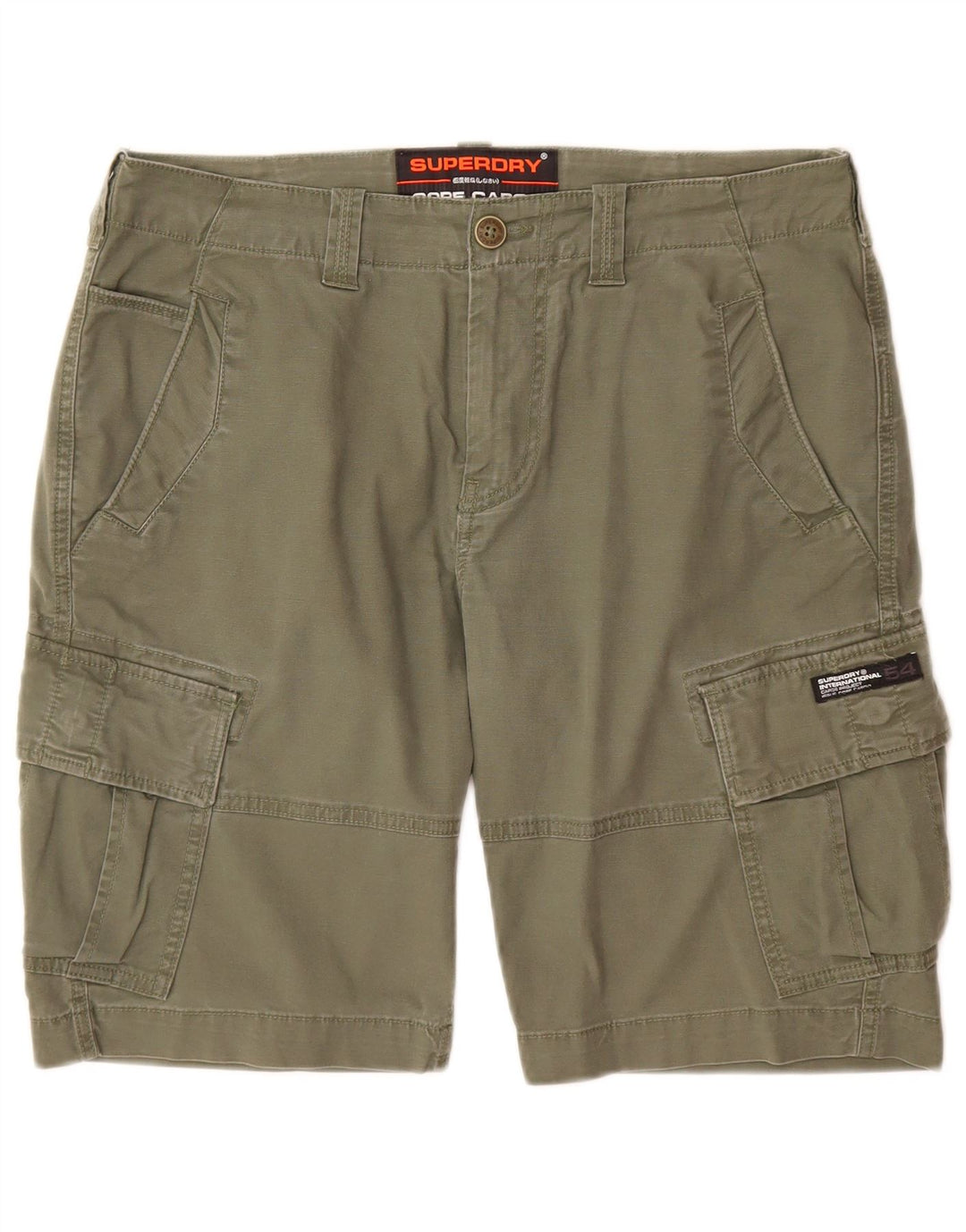 Męskie spodenki cargo Superdry W32, średnia bawełna khaki