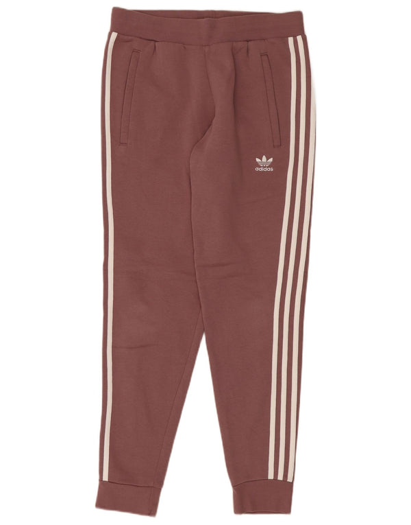 Damskie spodnie dresowe Adidas Joggers UK 10 Small Pink Cotton