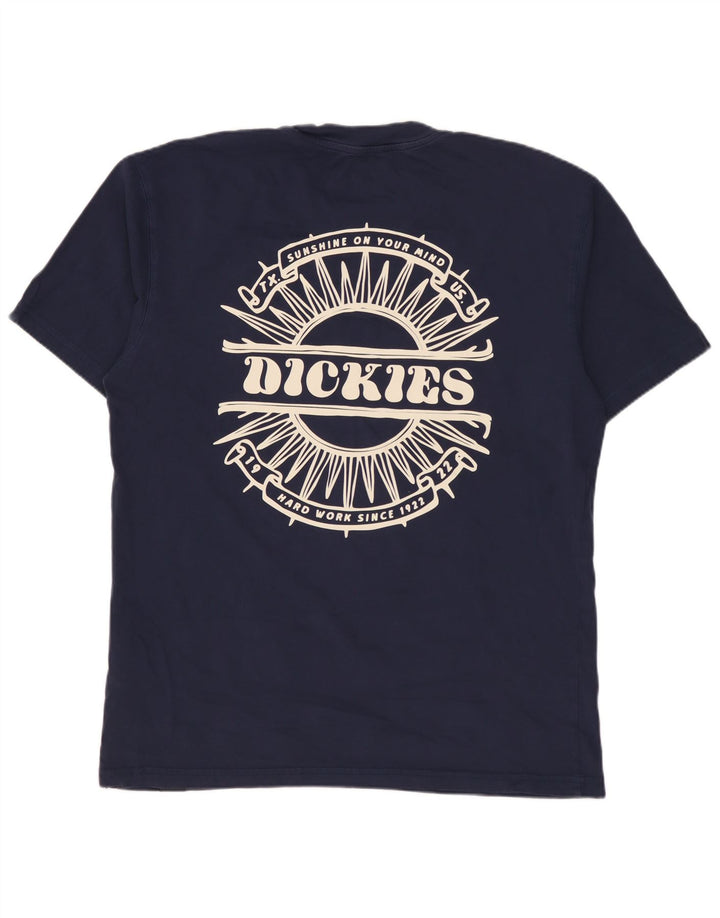 Męska koszulka z grafiką DICKIES, mała, granatowa, bawełniana