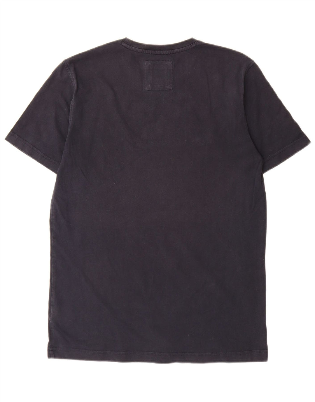 Crew Clothing Męski T-shirt Top Średni Czarny Bawełniany Klasyczny