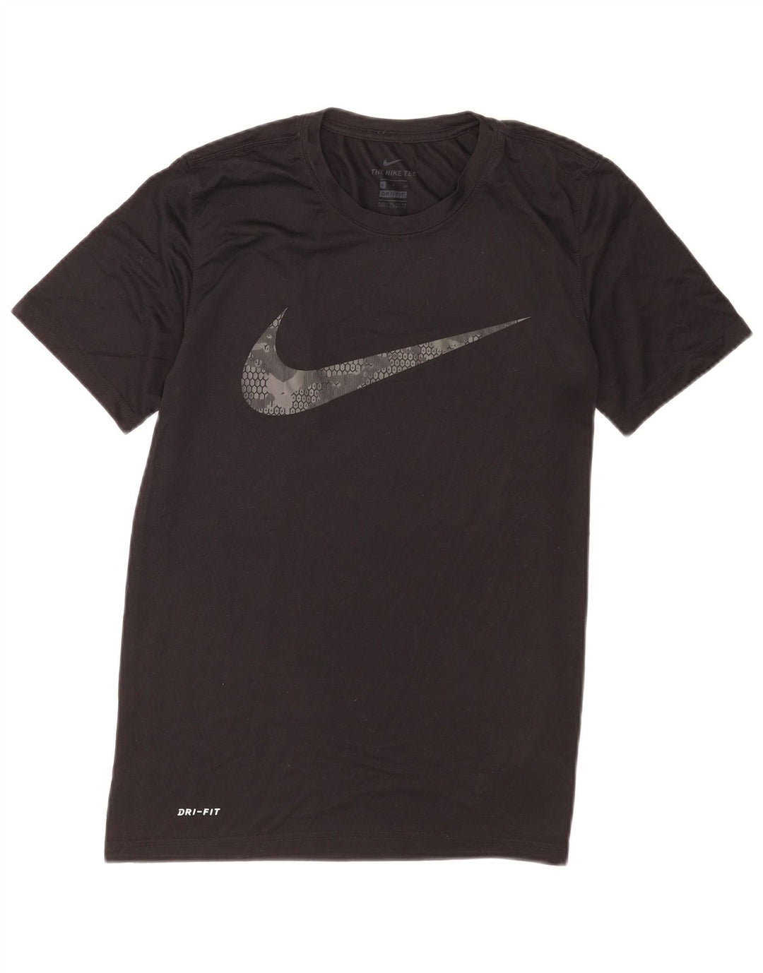 Męski T-shirt z grafiką Nike Dri Fit, mały, czarny poliester