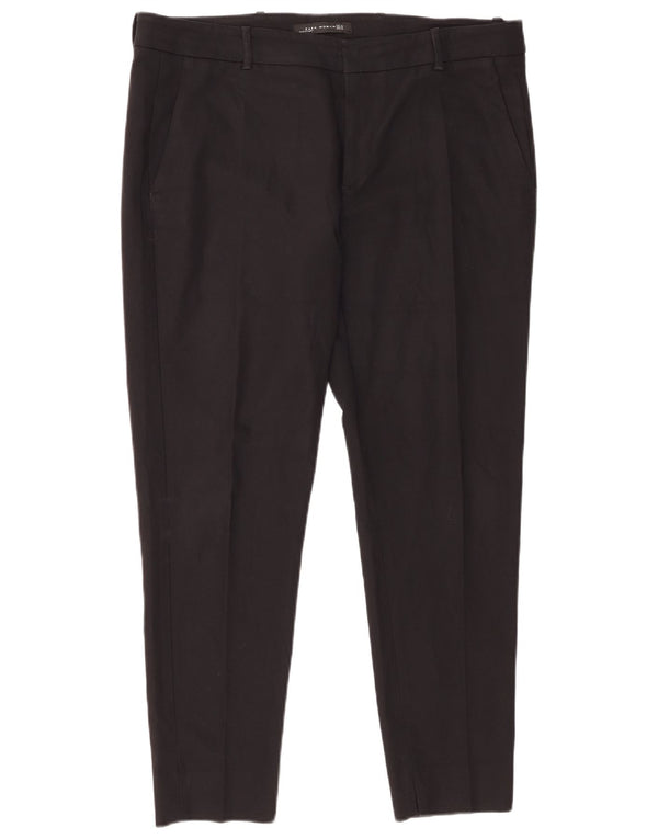 Spodnie damskie Zara Slim Chino XL W32 L28 Czarny poliester