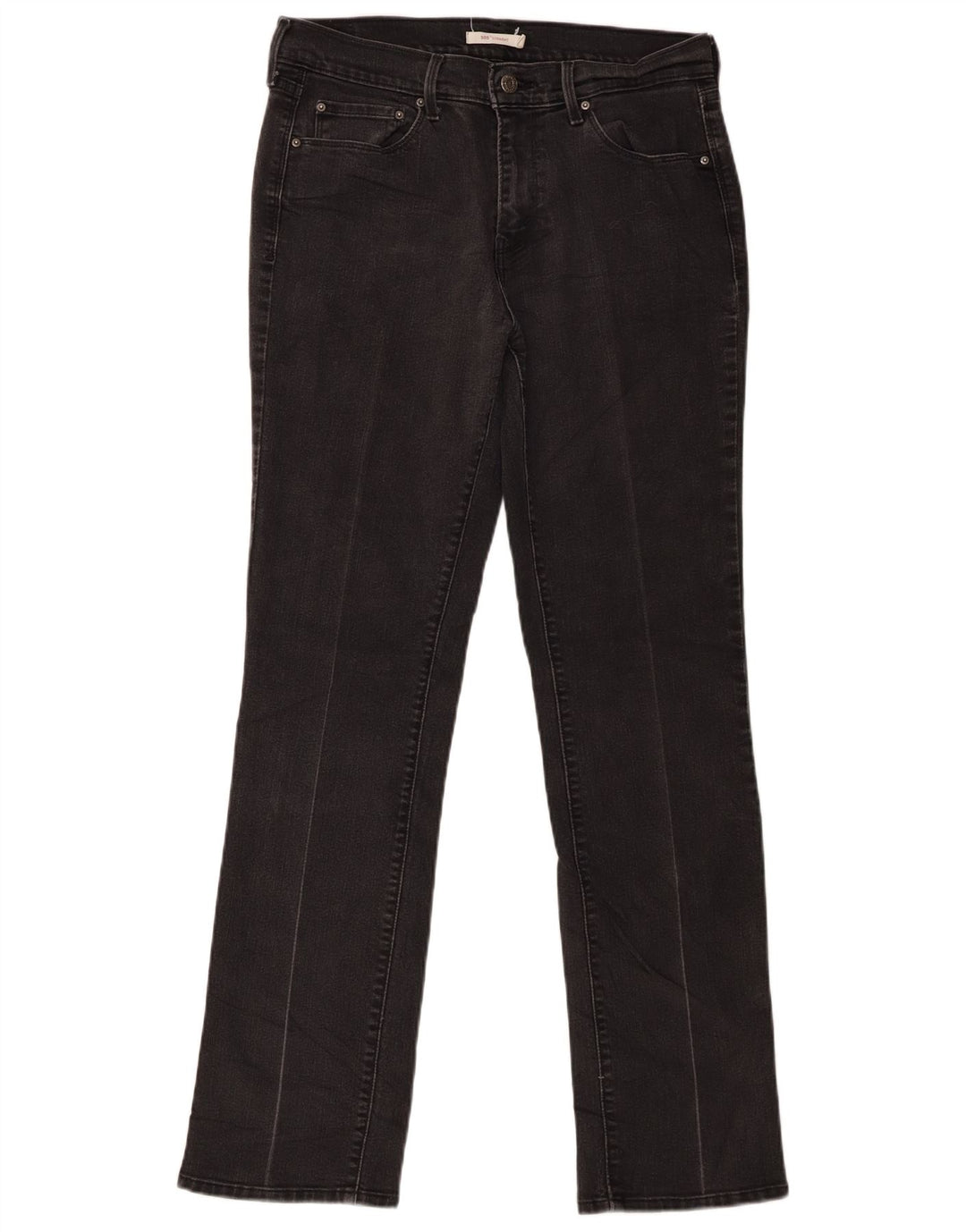 Damskie jeansy Levi's 505 Straight W30 L32 Czarne bawełniane