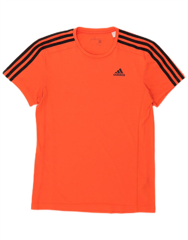 Adidas Męska koszulka Climalite Top, mała, pomarańczowa, poliestrowa