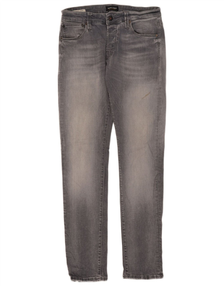Męskie jeansy Jack & Jones GLENN Slim W33 L34 Szara bawełna