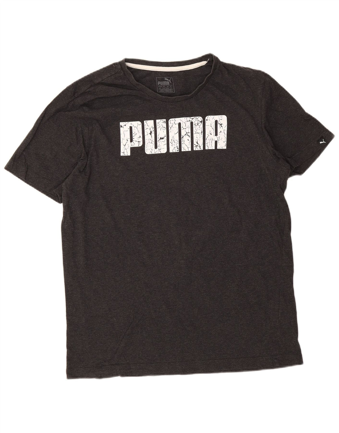Męska koszulka z grafiką Puma, średnia szara bawełna