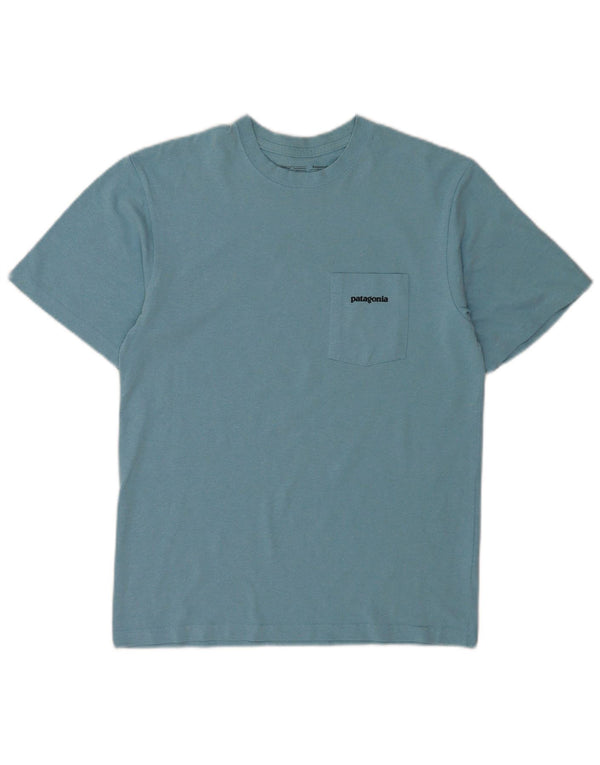Męski T-shirt z grafiką Patagonia o regularnym kroju, niebieski