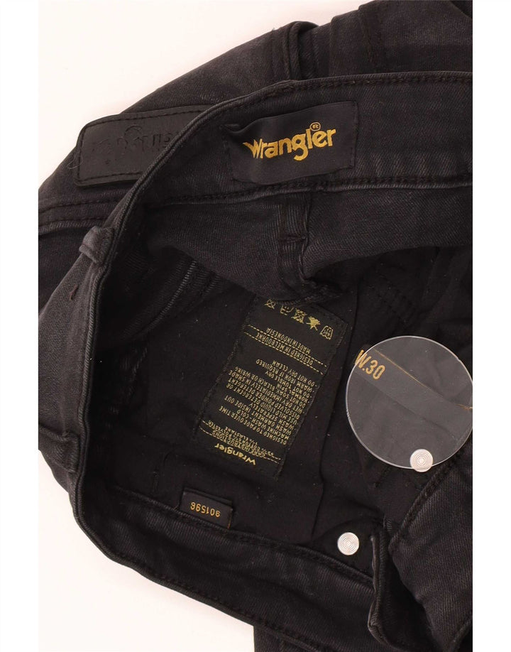 Damskie jeansy Wrangler w trudnej sytuacji W30 L26, czarne, bawełniane