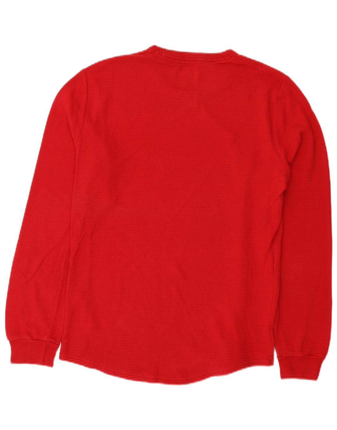 Męski top z długim rękawem Hollister Regular Graphic, mały, czerwony, bawełniany