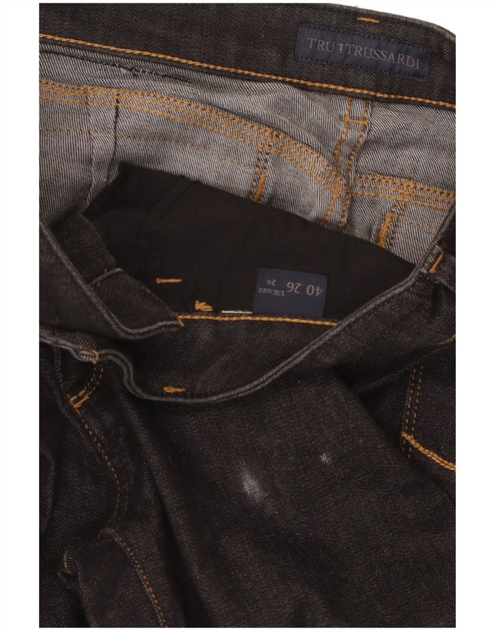 Damskie jeansy Skinny Trussardi W26 L27 czarne
