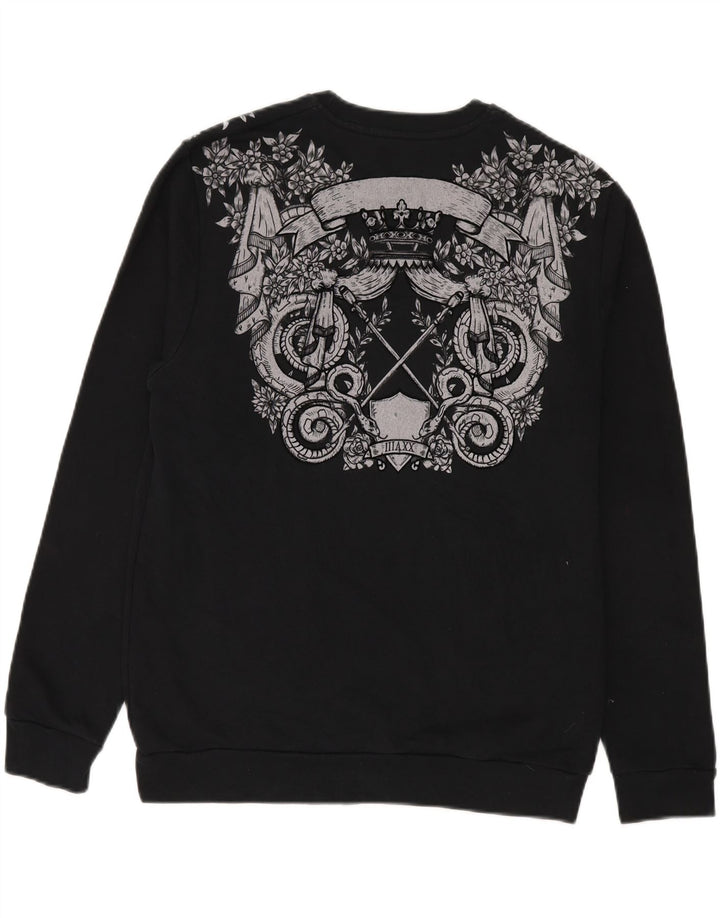 Męska bluza z grafiką Zara, duża, czarna, bawełniana