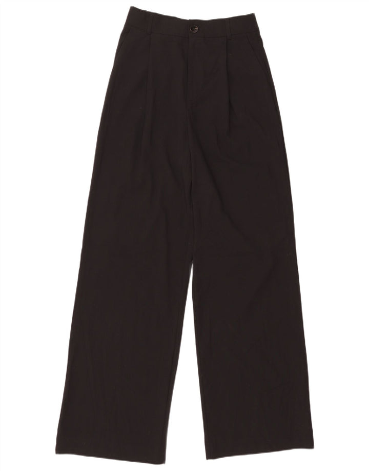 Spodnie damskie Zara Pegged Chino, małe W26 L31, czarne, poliestrowe