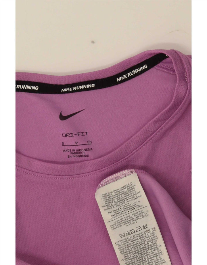 Męski T-shirt Nike Dri Fit, mały, fioletowy, poliestrowy