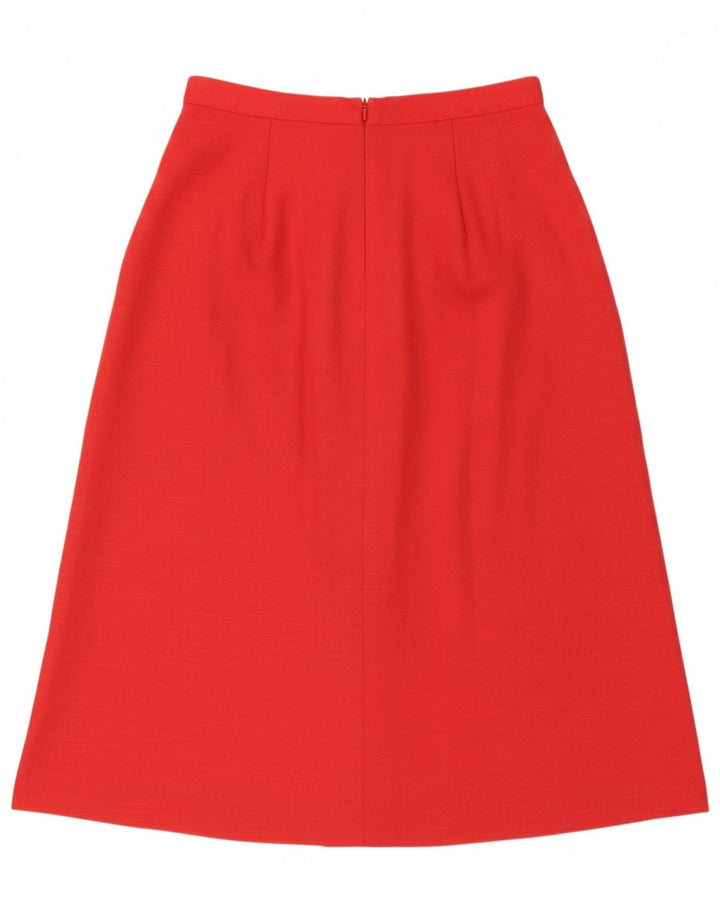 ST MICHAEL Womens A-Line Skirt UK 16 Large W30  Red Polyester