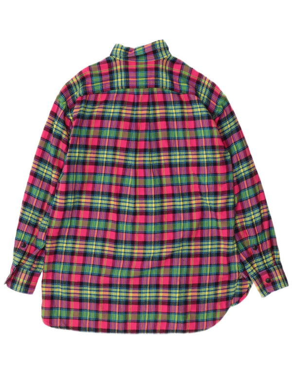 RALPH LAUREN Męska koszula flanelowa, bawełniana w średnią wielobarwną kratkę